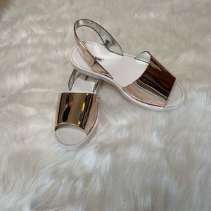 ASOS Gold Metallic Sandals Size 9